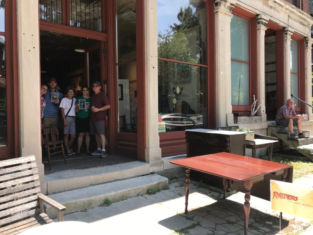 Community members participating in Raiders of the Lost Antiques