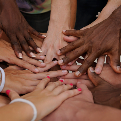 Hands in a circle