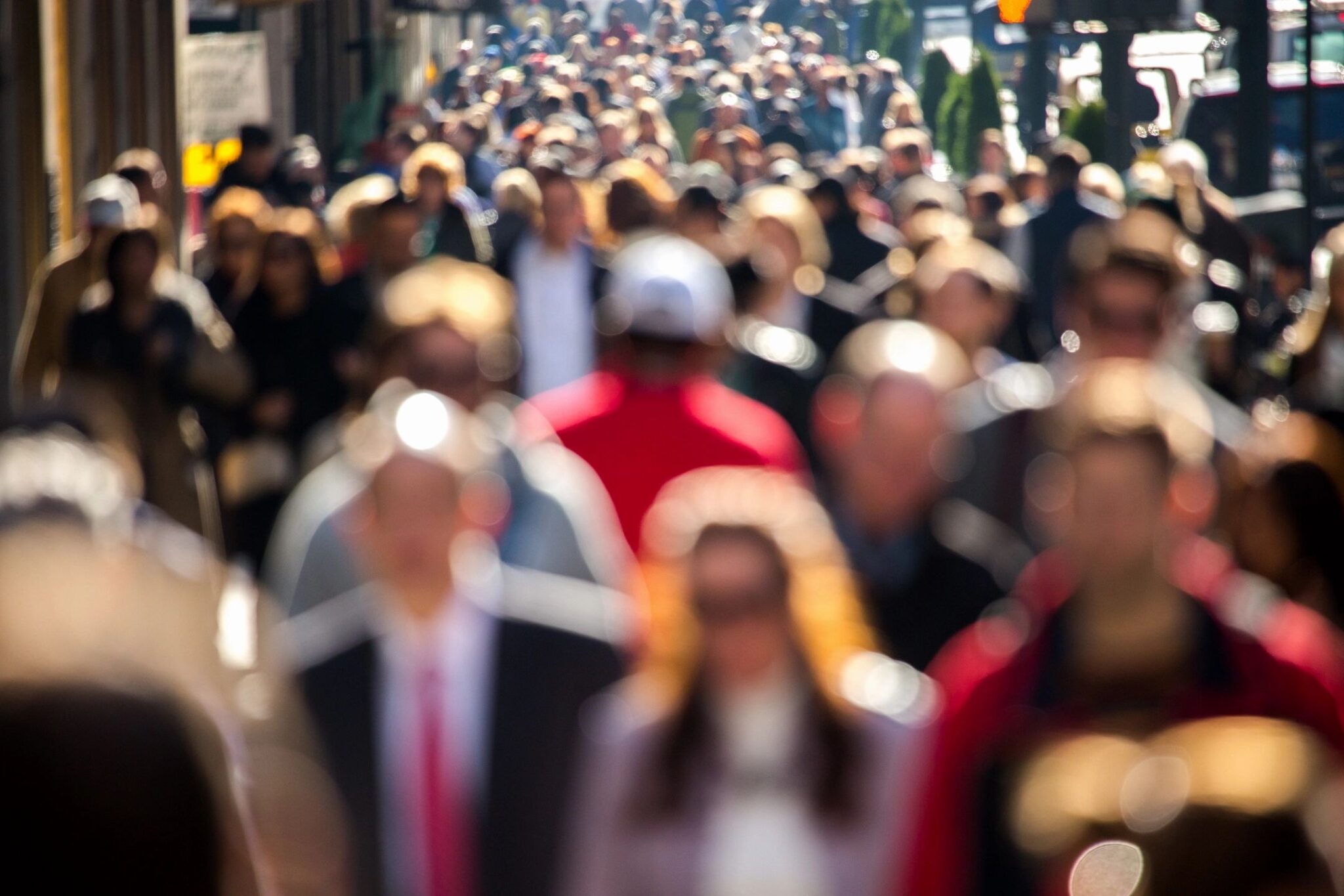 People walking in a city