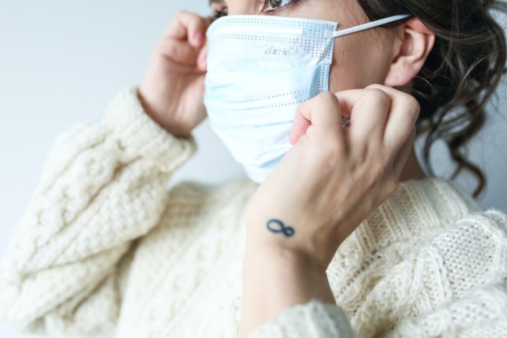 Woman in Mask