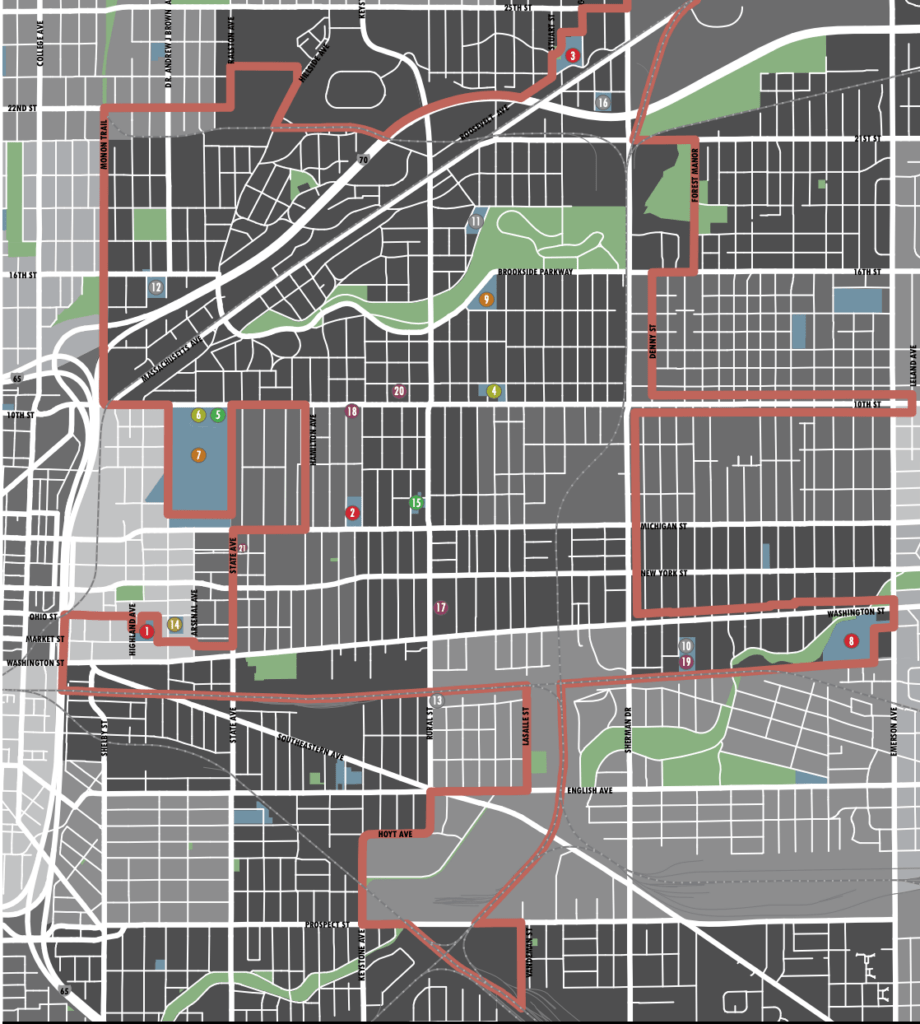 Learn Indy East Map