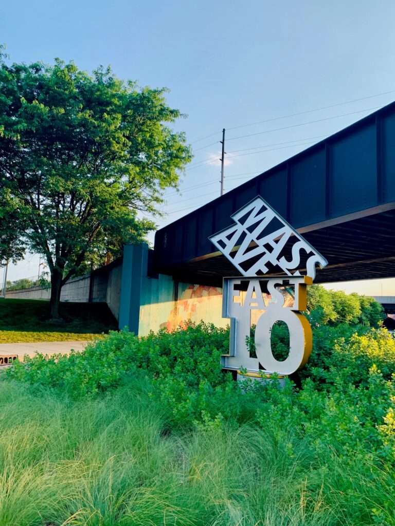 Massachusetts Avenue, East 10 Art sign